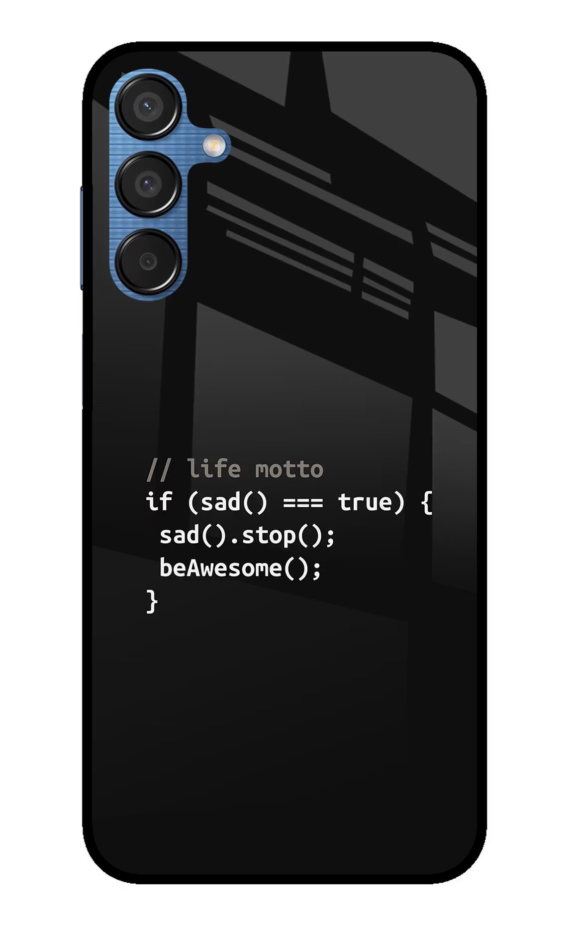 Life Motto Code Samsung M15 5G Glass Case