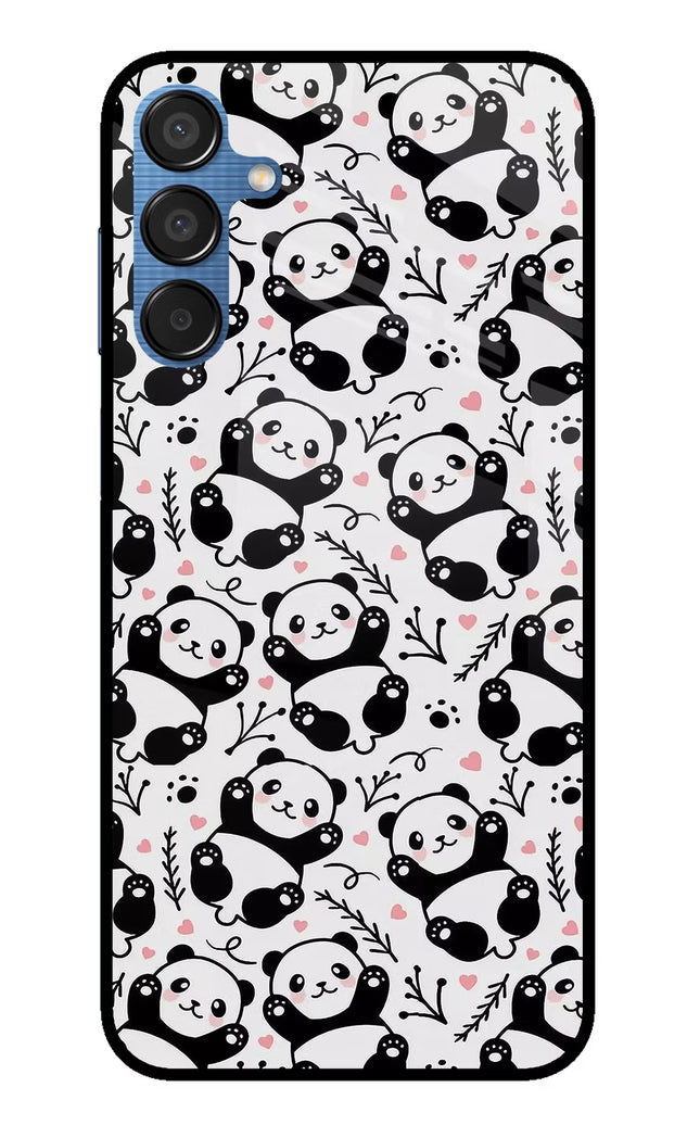 Cute Panda Samsung M15 5G Glass Case