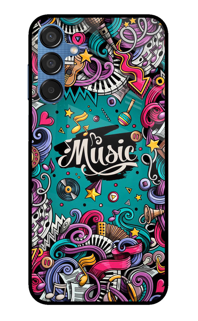 Music Graffiti Samsung M15 5G Glass Case
