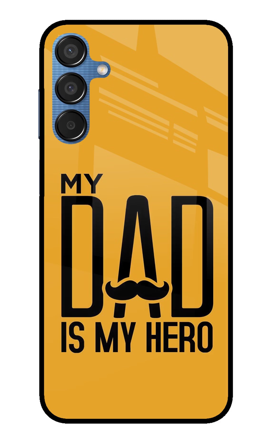 My Dad Is My Hero Samsung M15 5G Glass Case Back Cover by Casekaro