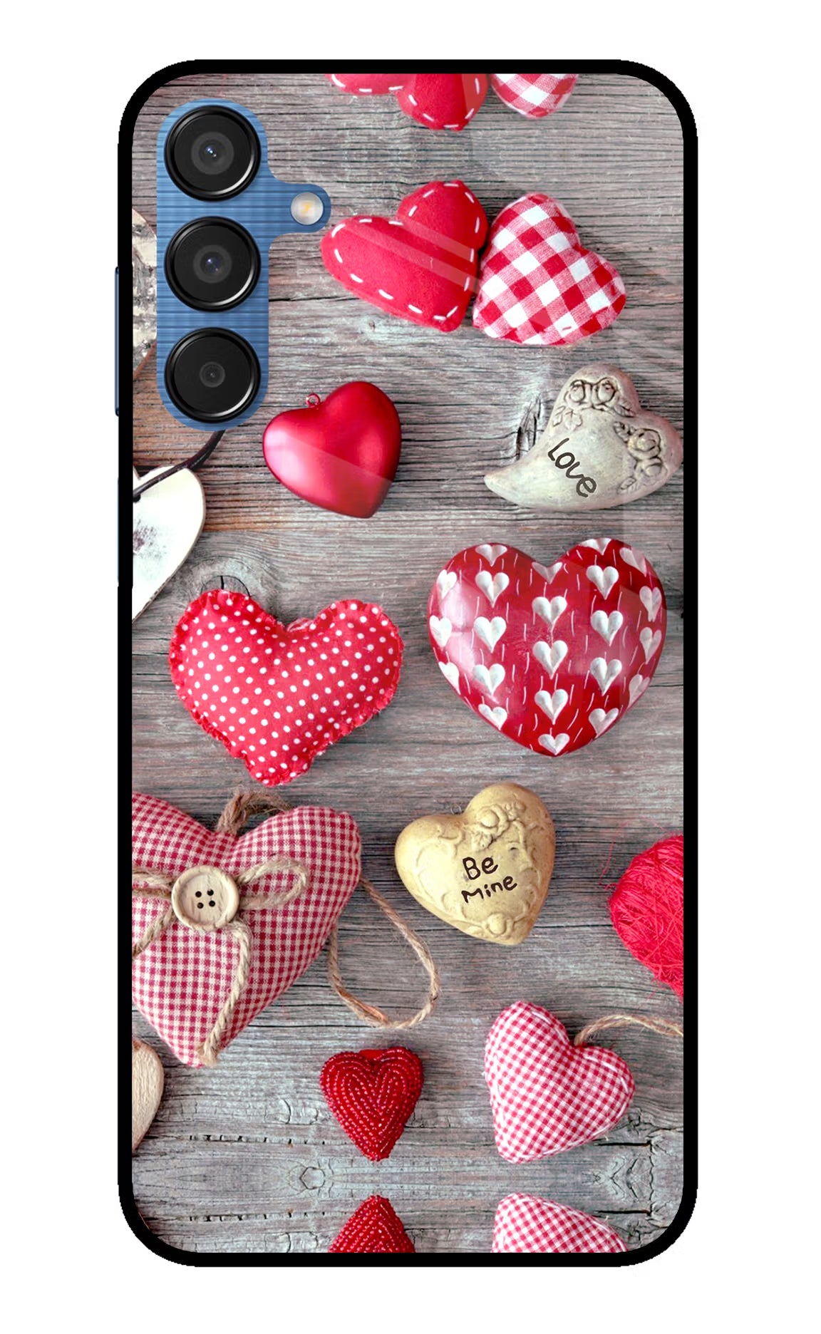 Love Wallpaper Samsung M15 5G Glass Case Back Cover by Casekaro