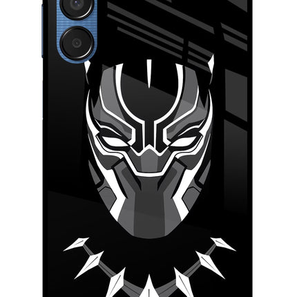 Black Panther Samsung M15 5G Glass Case Back Cover by Casekaro