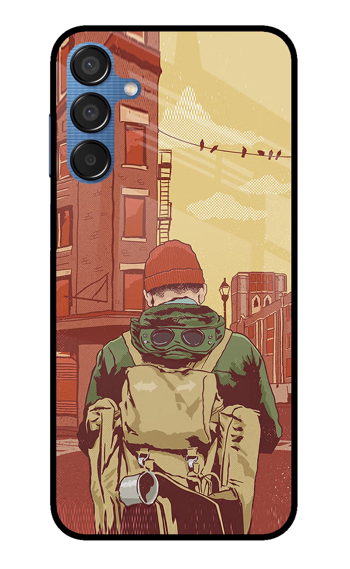 Adventurous Samsung M15 5G Glass Case Back Cover by Casekaro