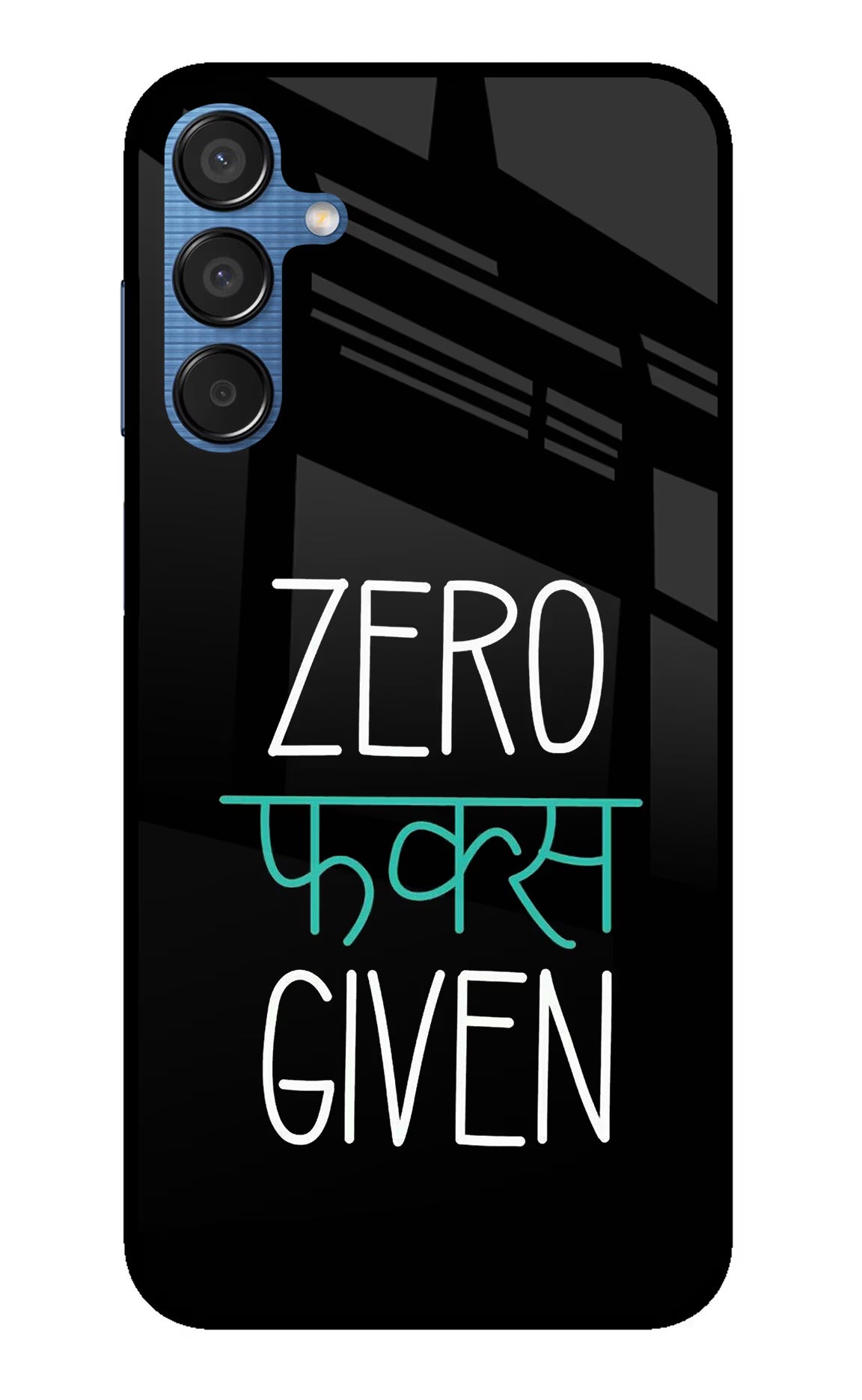 Zero Fucks Given Samsung M15 5G Glass Case Back Cover by Casekaro