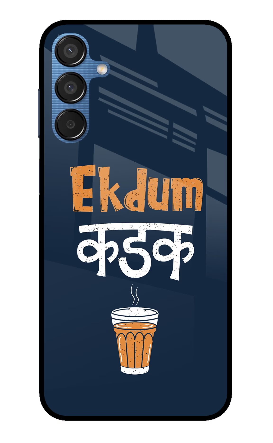 Ekdum Kadak Chai Samsung M15 5G Glass Case Back Cover by Casekaro