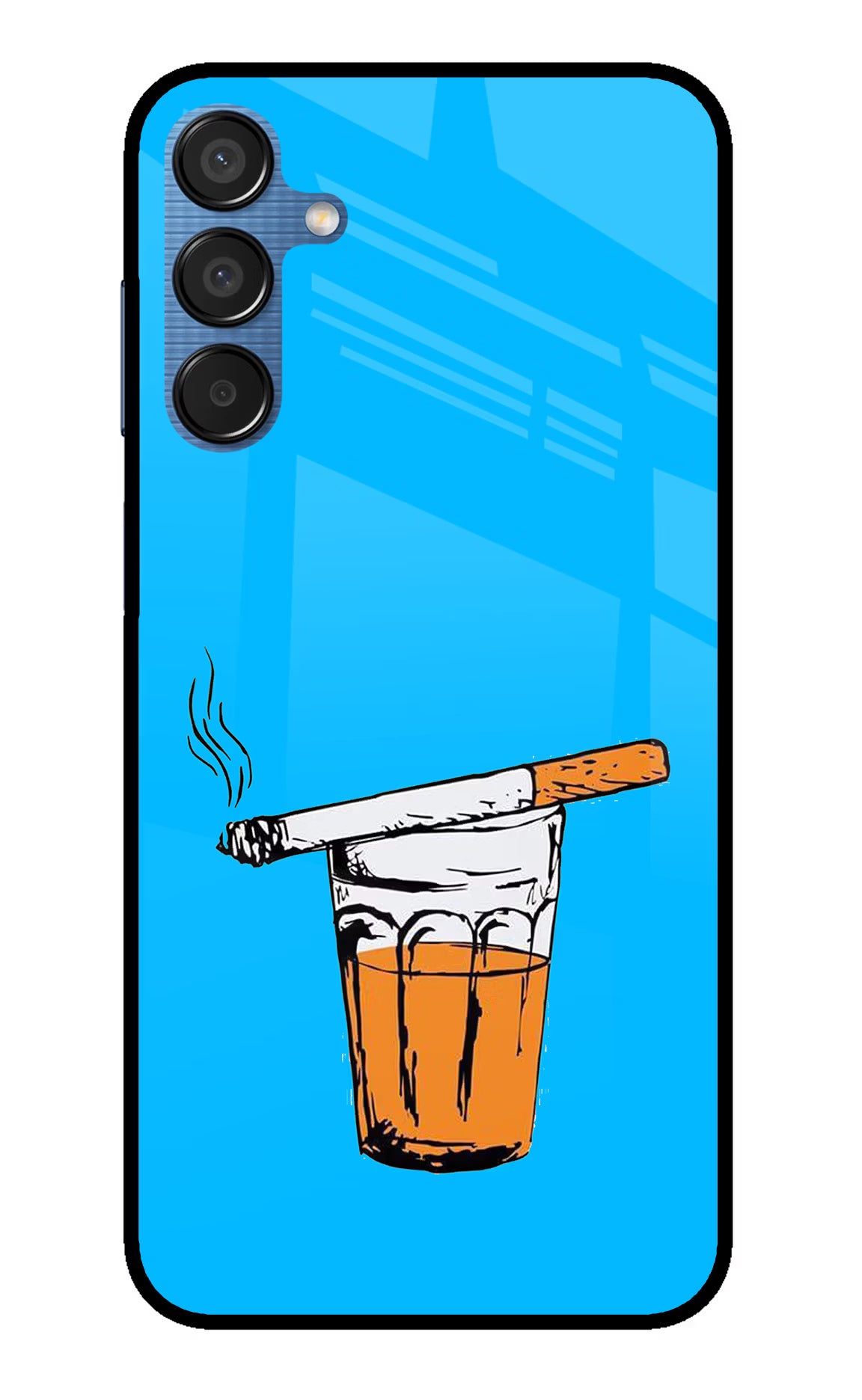 Chai Sutta Samsung M15 5G Glass Case Back Cover by Casekaro