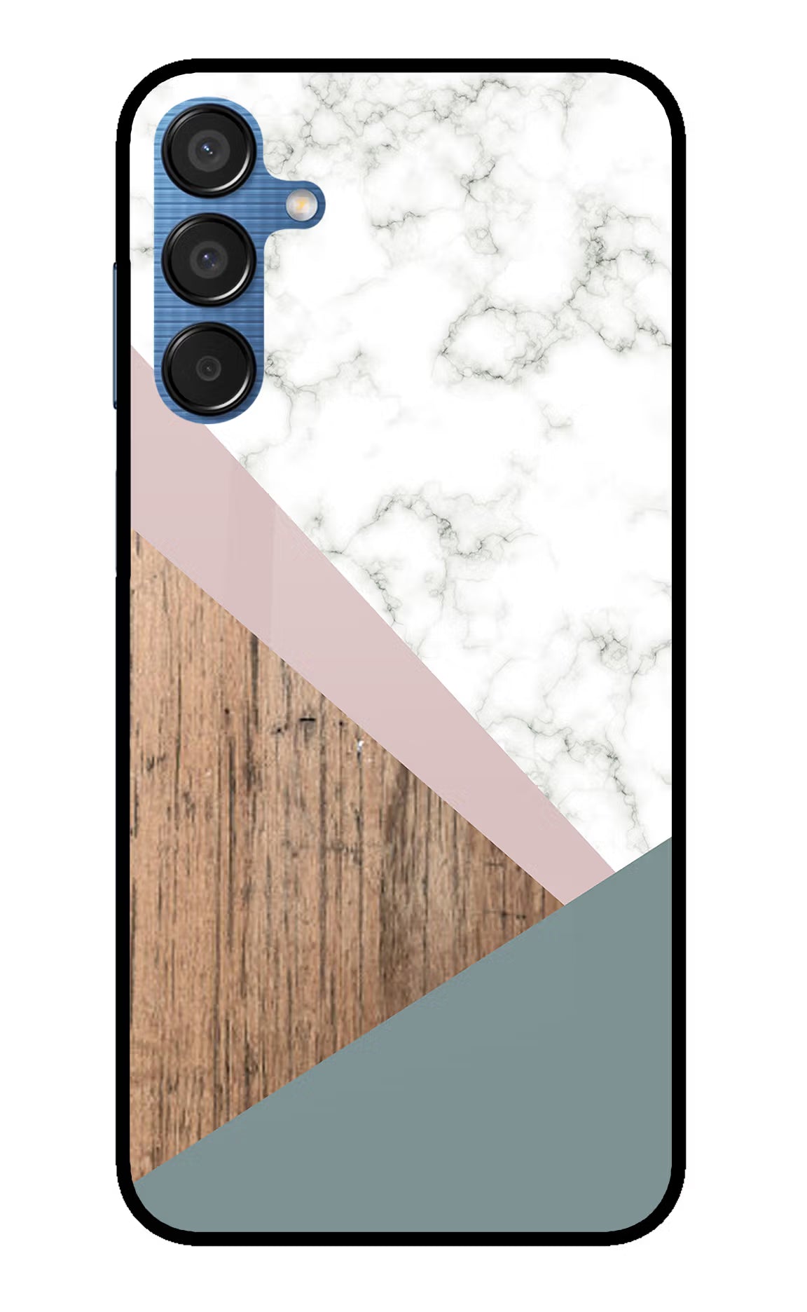 Marble wood Abstract Samsung M15 5G Glass Case