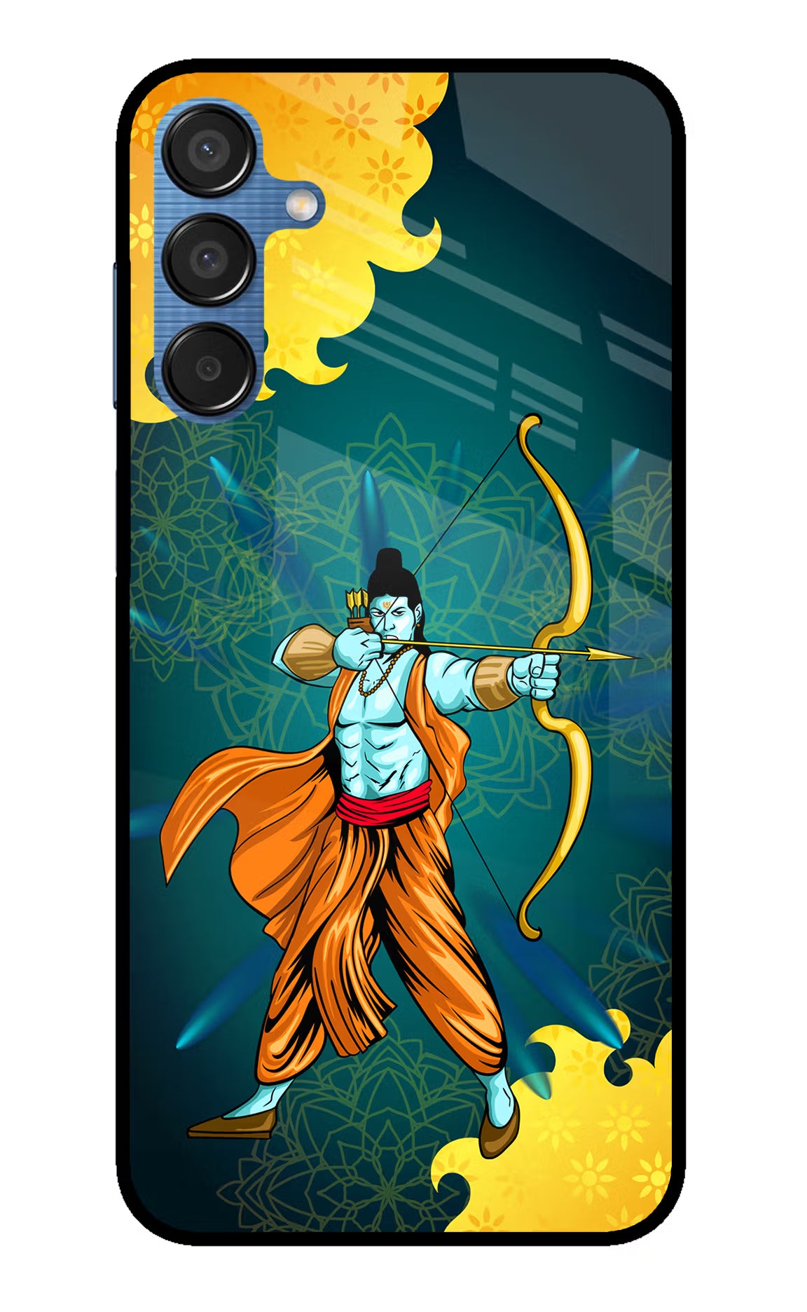 Lord Ram - 6 Samsung M15 5G Glass Case Back Cover by Casekaro
