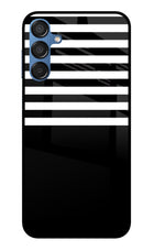 Black and White Print Samsung M15 5G Glass Case