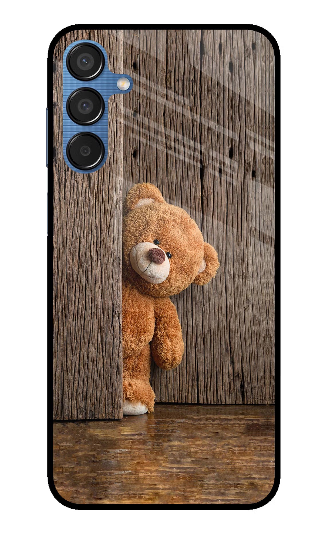 Teddy Wooden Samsung M15 5G Glass Case