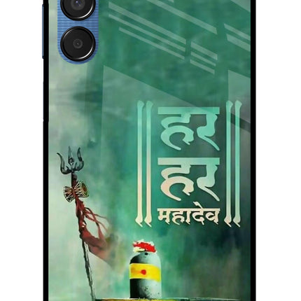 Har Har Mahadev Shivling Samsung M15 5G Glass Case