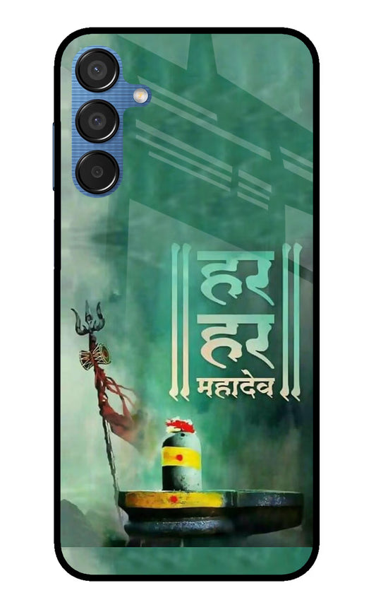 Har Har Mahadev Shivling Samsung M15 5G Glass Case