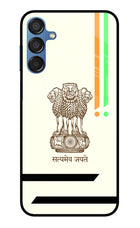 Satyamev Jayate Brown Logo Samsung M15 5G Glass Case