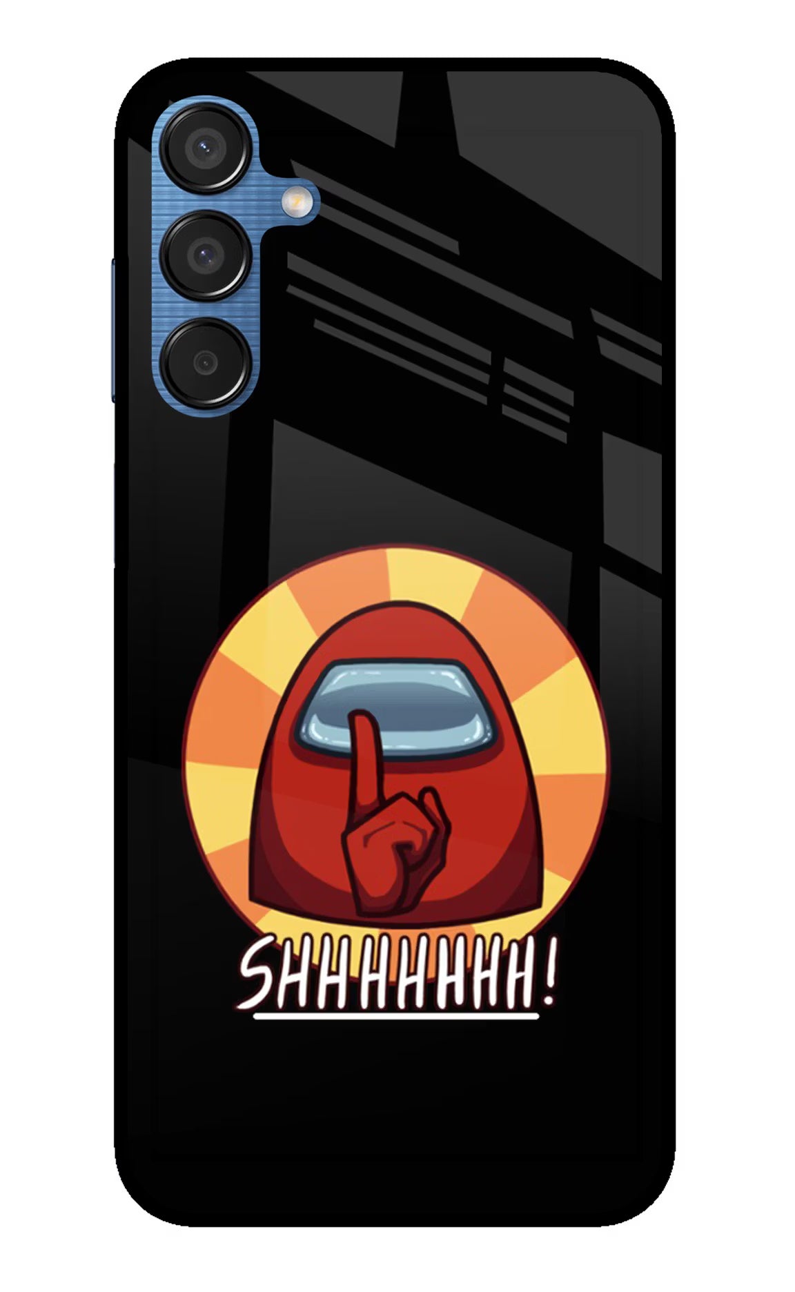 Among Us Shhh! Samsung M15 5G Glass Case Back Cover by Casekaro