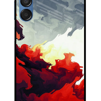 Fire Cloud Samsung M15 5G Glass Case