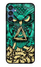 Green Owl Samsung M15 5G Glass Case
