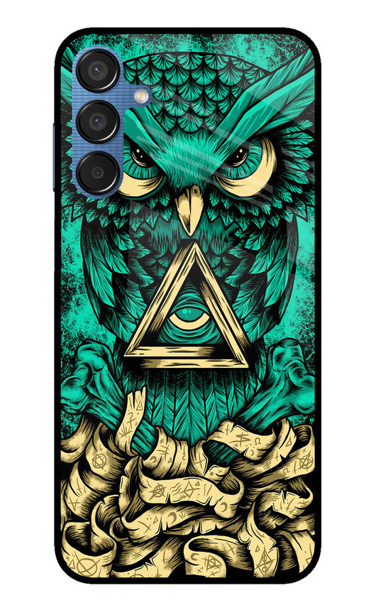 Green Owl Samsung M15 5G Glass Case