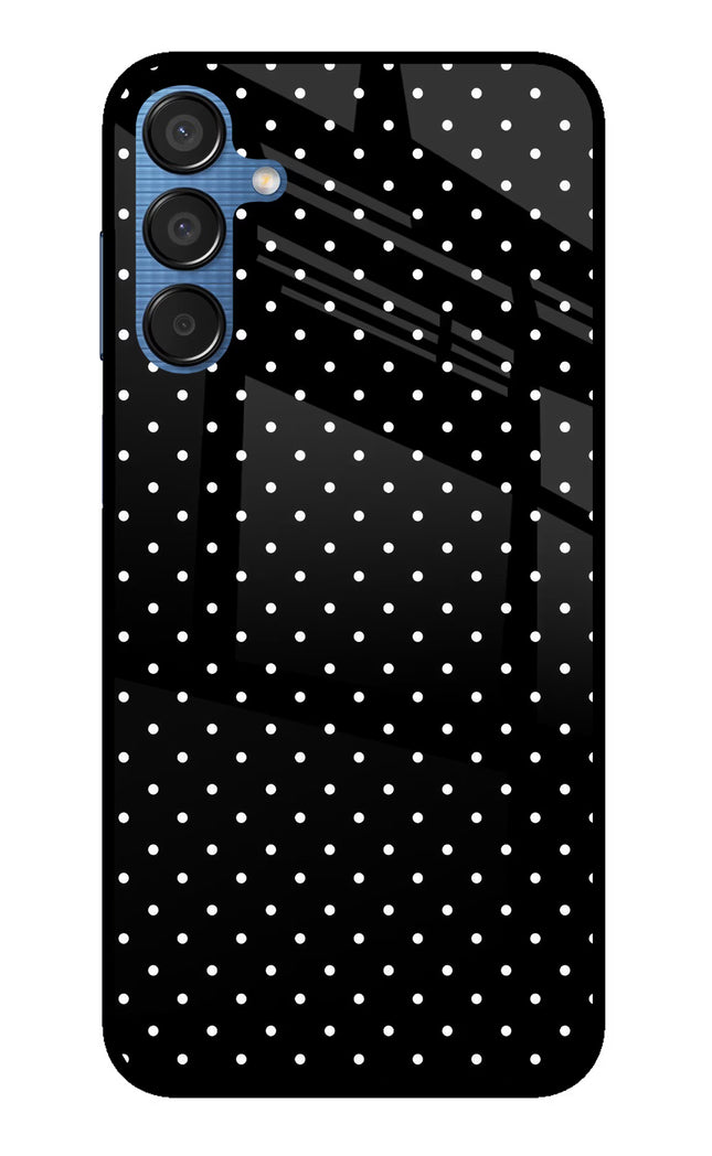 White Dots Samsung M15 5G Glass Case