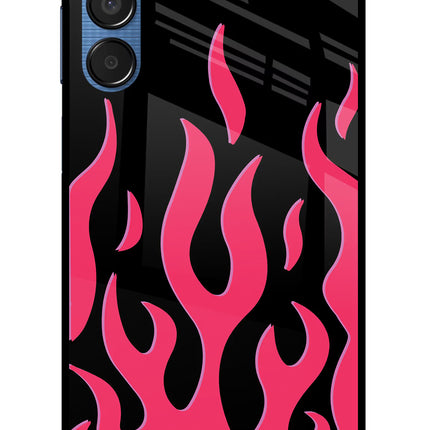 Fire Flames Samsung M15 5G Glass Case