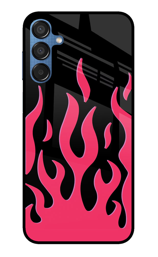 Fire Flames Samsung M15 5G Glass Case