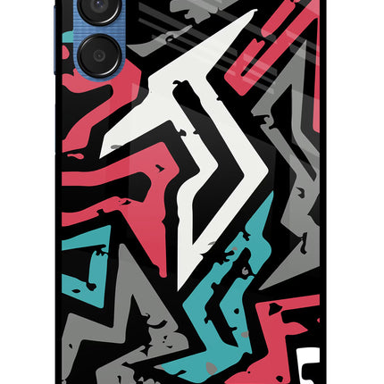 Geometric Graffiti Samsung M15 5G Glass Case