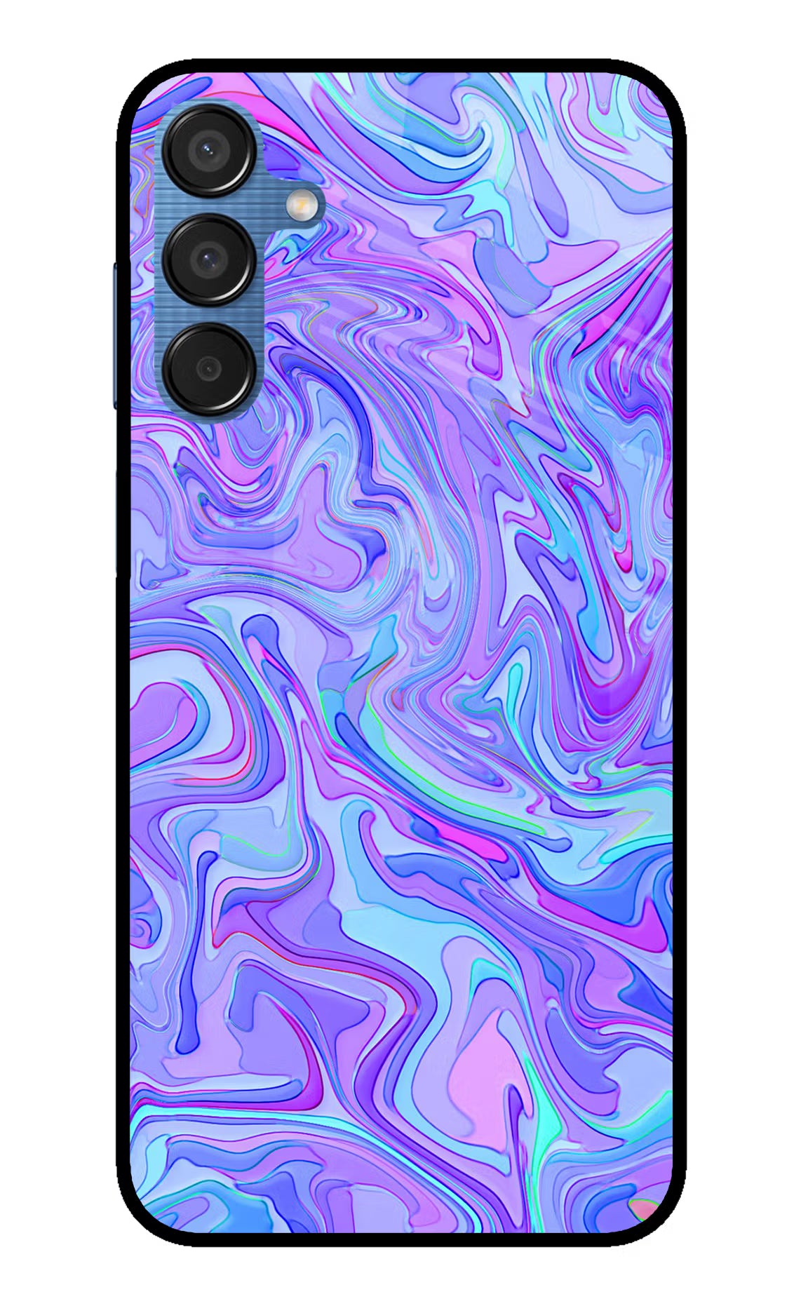 Glitter Samsung M15 5G Glass Case Back Cover by Casekaro