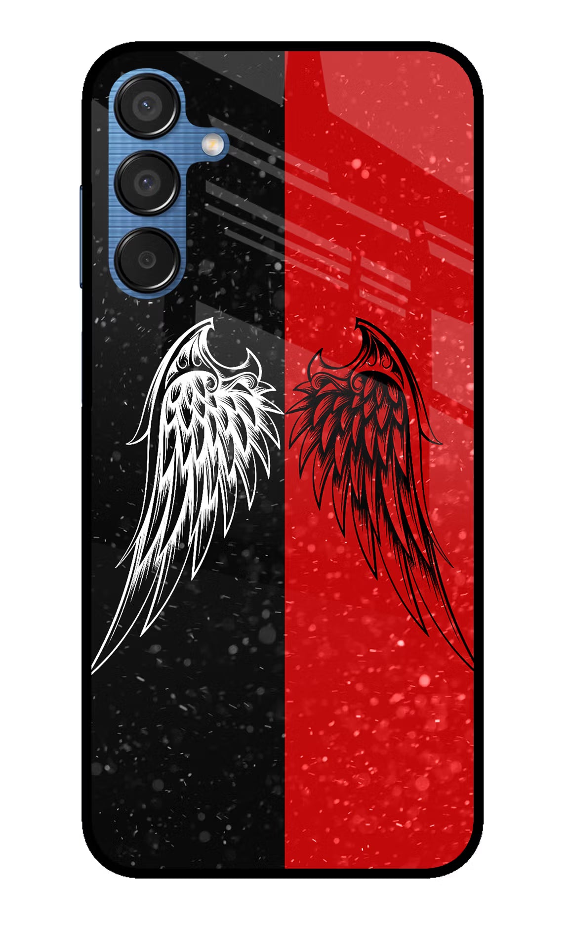 Wings Samsung M15 5G Glass Case Back Cover by Casekaro