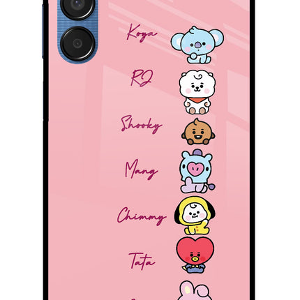 BTS names Samsung M15 5G Glass Case
