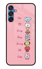 BTS names Samsung M15 5G Glass Case