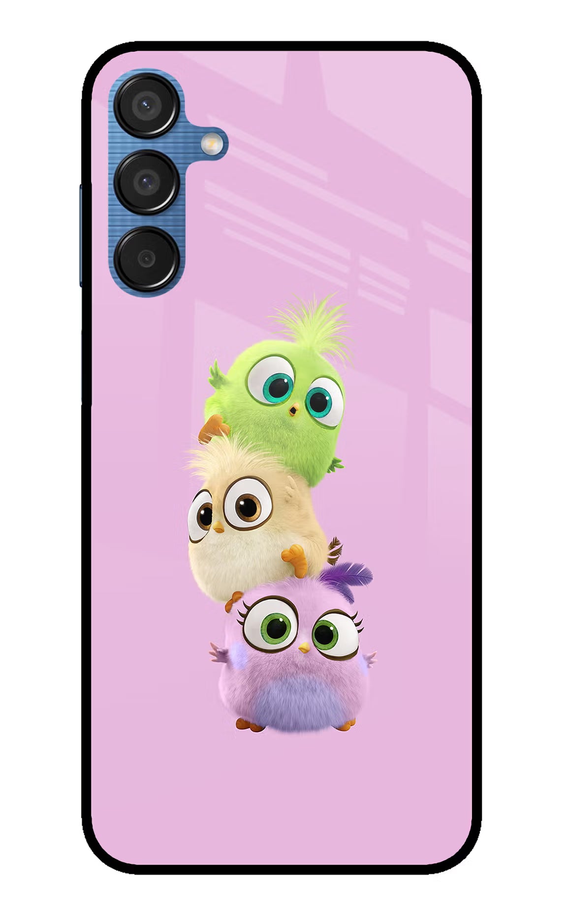 Cute Little Birds Samsung M15 5G Glass Case Back Cover by Casekaro