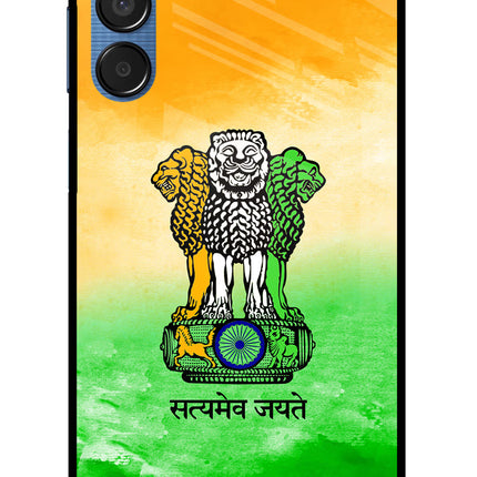 Satyamev Jayate Flag Samsung M15 5G Glass Case