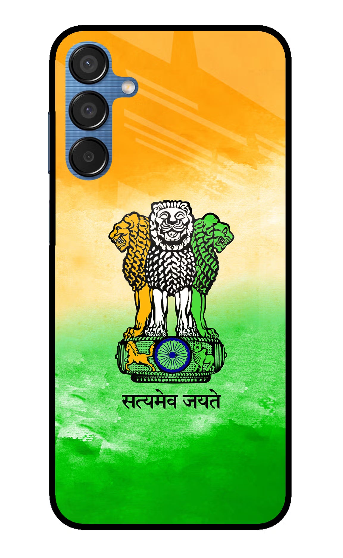 Satyamev Jayate Flag Samsung M15 5G Glass Case