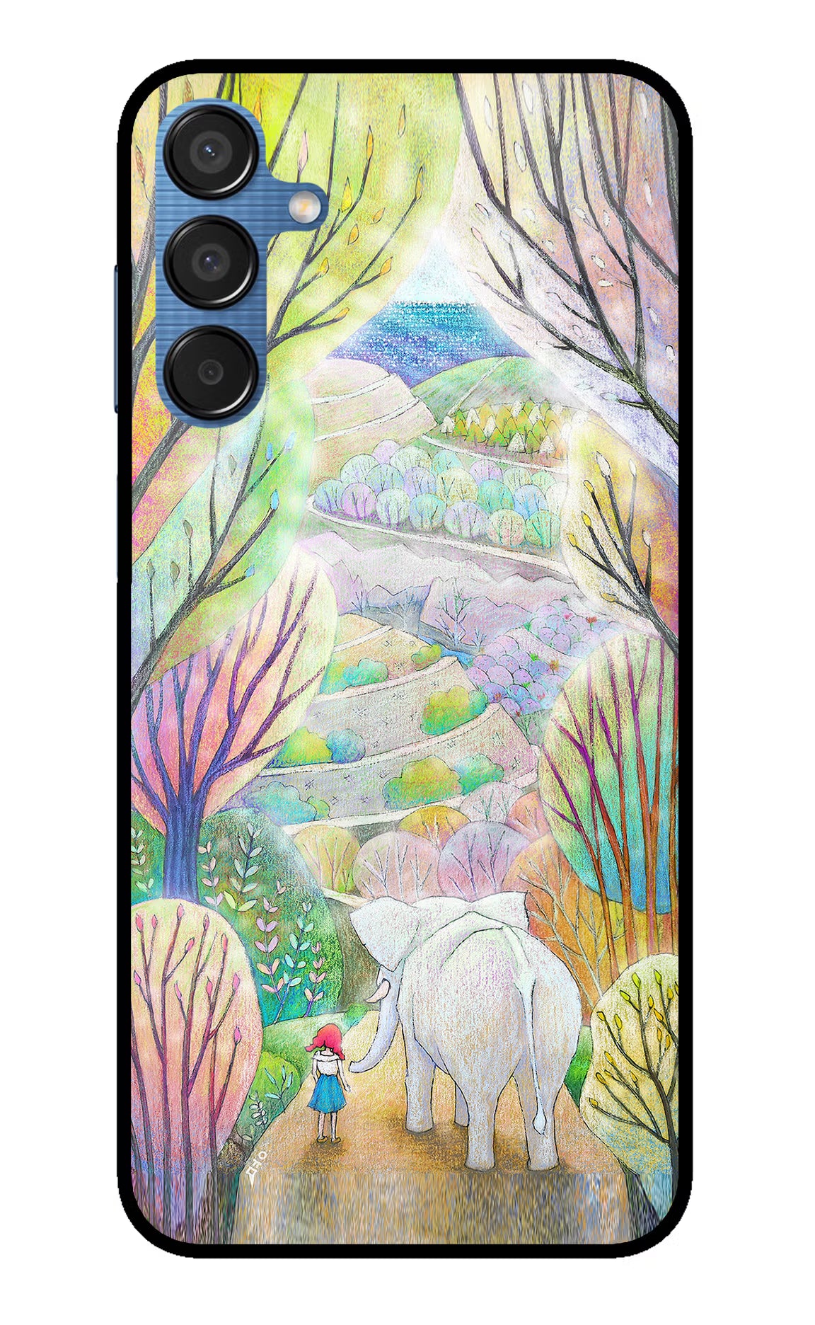Nature Painting Samsung M15 5G Glass Case