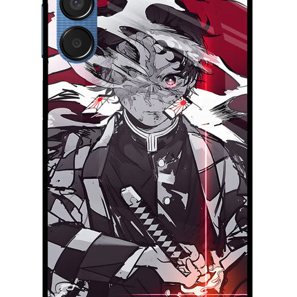 Demon Slayer Samsung M15 5G Glass Case Back Cover by Casekaro
