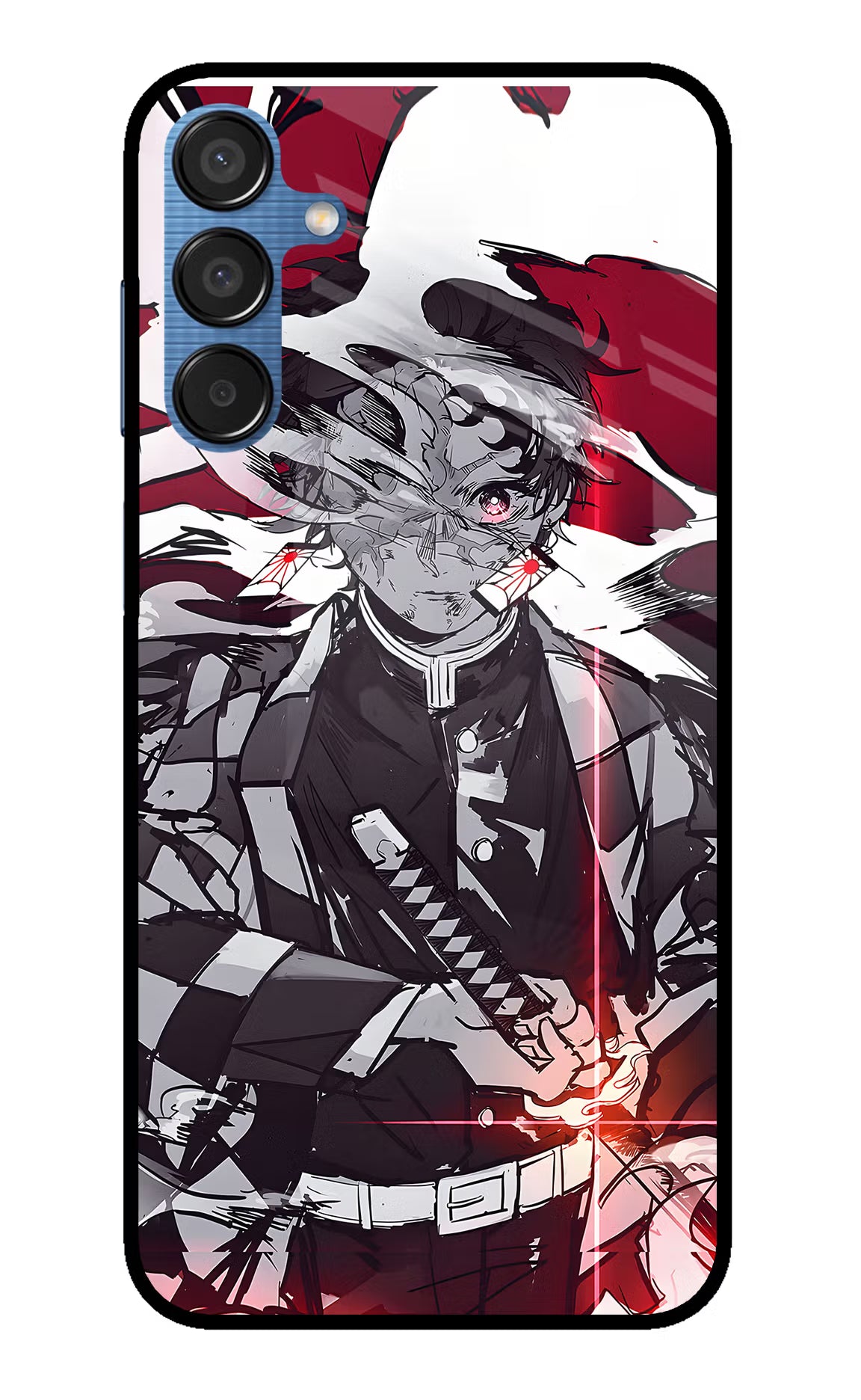Demon Slayer Samsung M15 5G Glass Case Back Cover by Casekaro