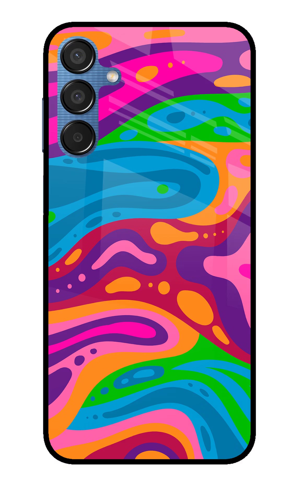 Trippy Pattern Samsung M15 5G Glass Case