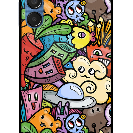 Veggie Doodle Samsung M15 5G Glass Case