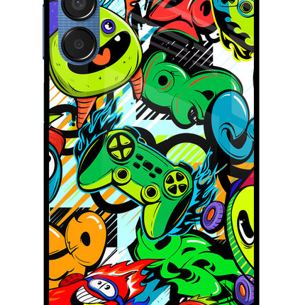 Game Doodle Samsung M15 5G Glass Case
