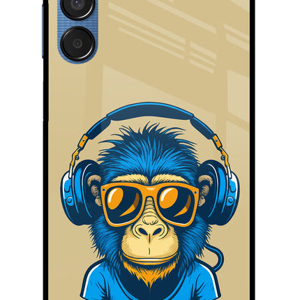 Monkey Headphone Samsung M15 5G Glass Case