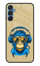 Monkey Headphone Samsung M15 5G Glass Case