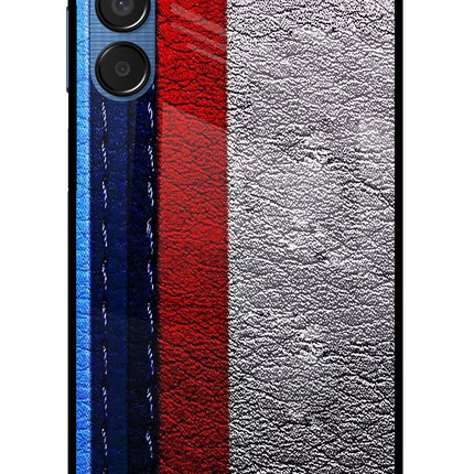 BMW Stripes Samsung M15 5G Glass Case