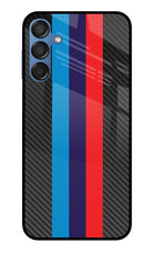 BMW Stripes Pattern Samsung M15 5G Glass Case