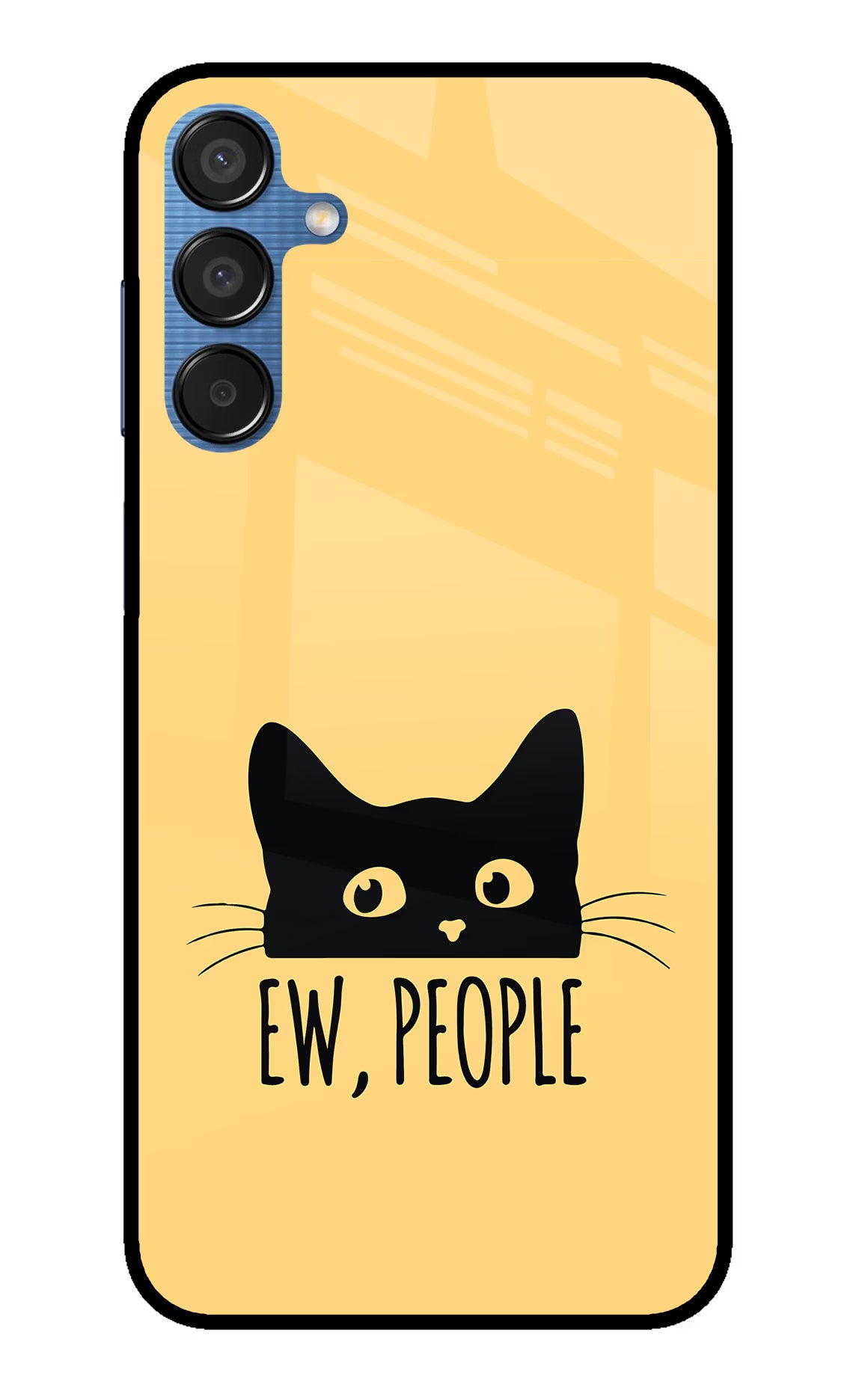 Ew People Catitude Samsung M15 5G Glass Case Back Cover by Casekaro