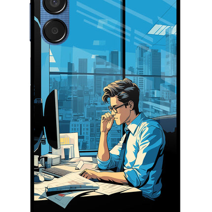 Focused Hustler (AI Generated) Samsung M15 5G Glass Case