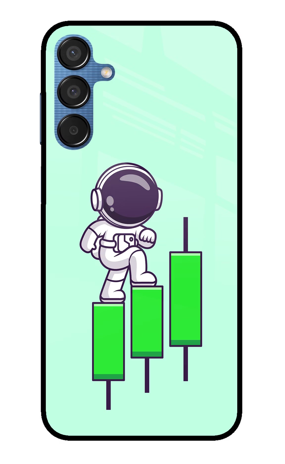 Astronaut Trader Samsung M15 5G Glass Case