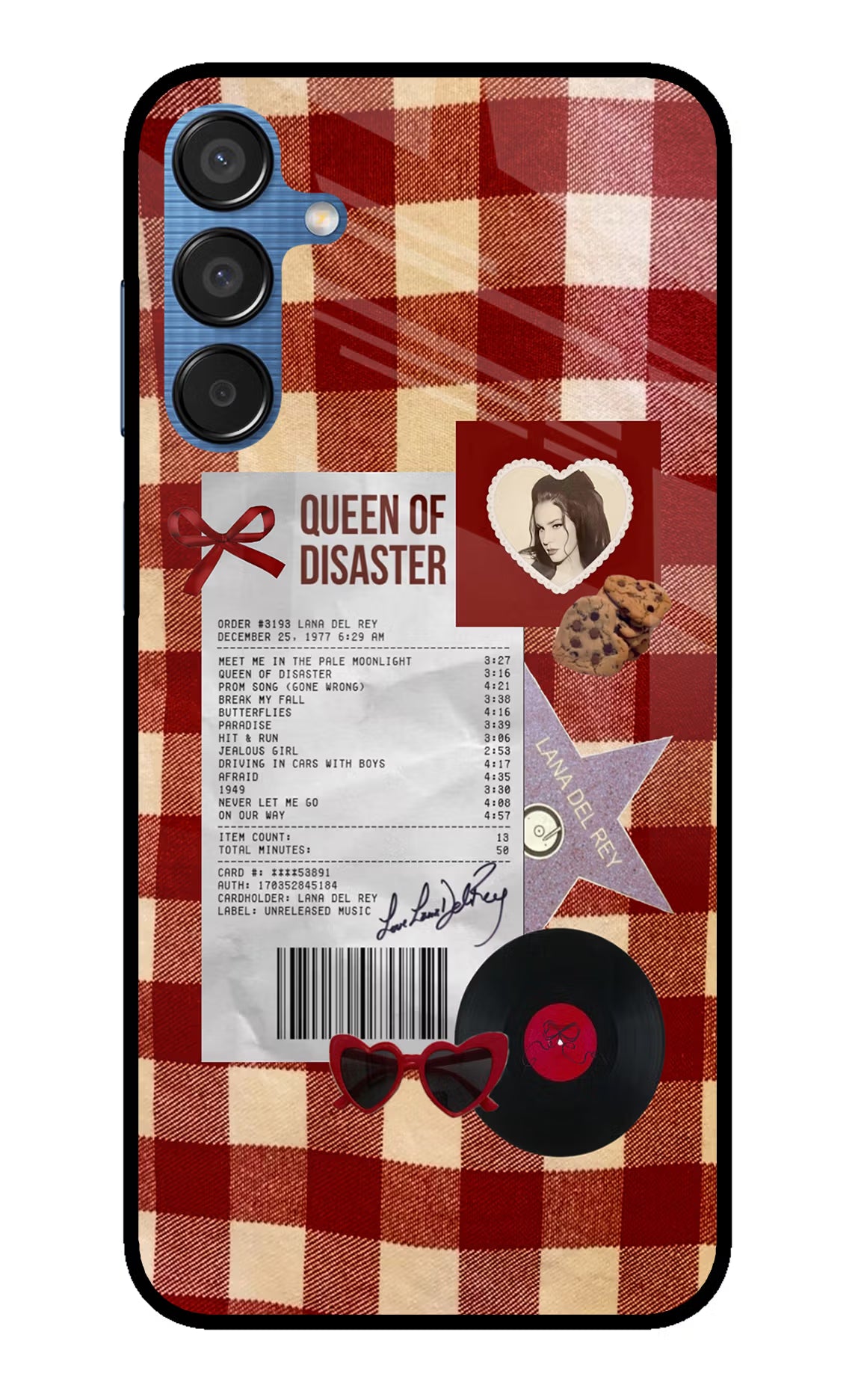 Queen of Disaster Samsung M15 5G Glass Case Back Cover by Casekaro