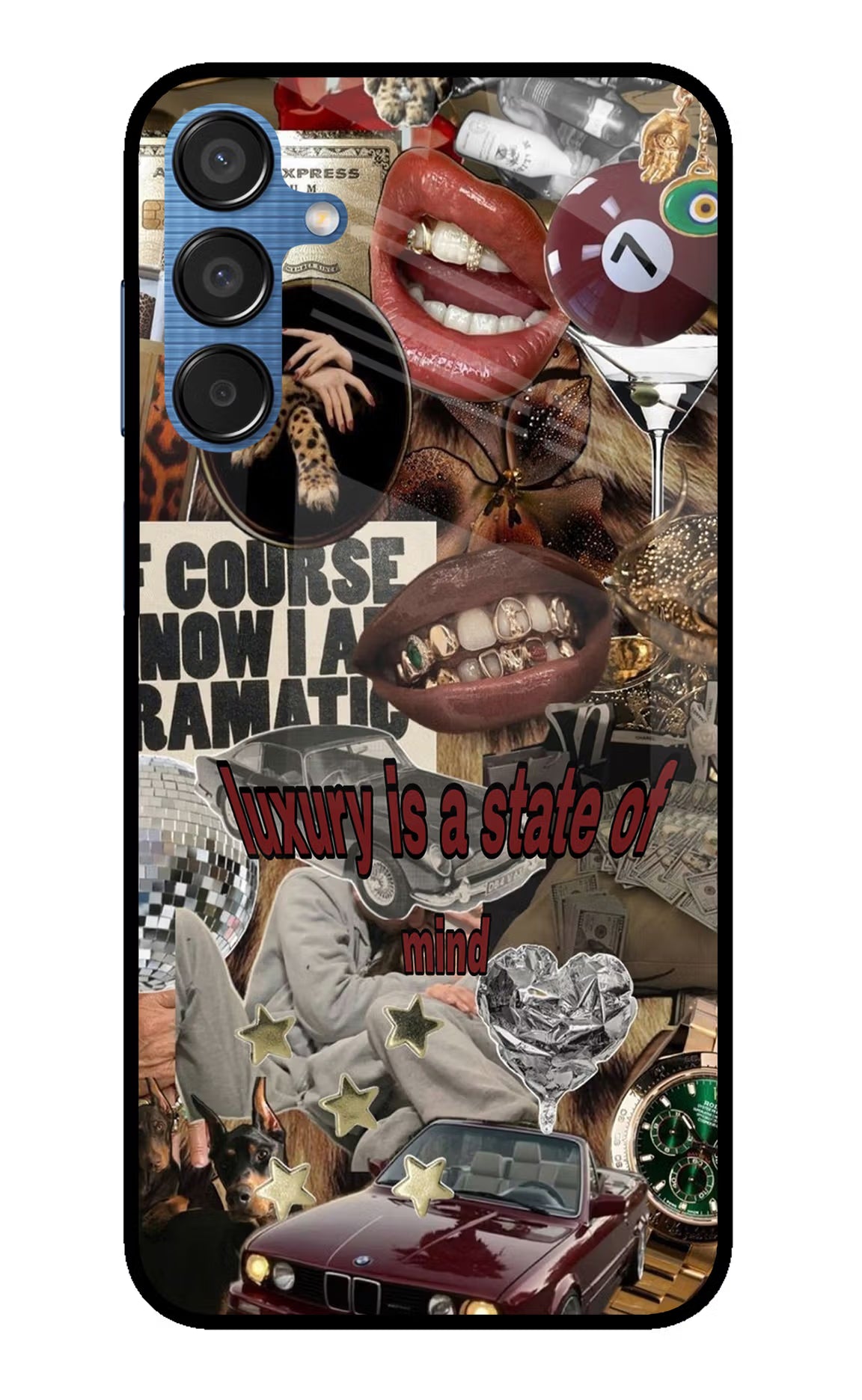 Luxury Samsung M15 5G Glass Case