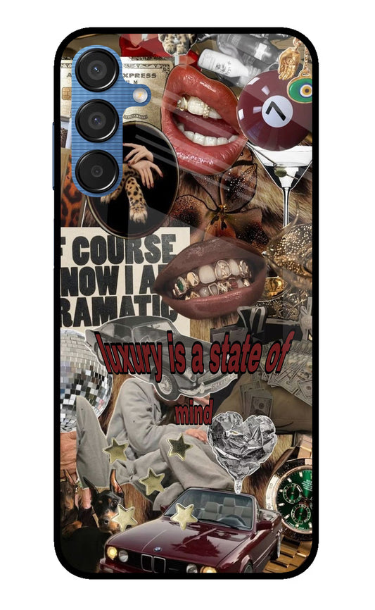 Luxury Samsung M15 5G Glass Case