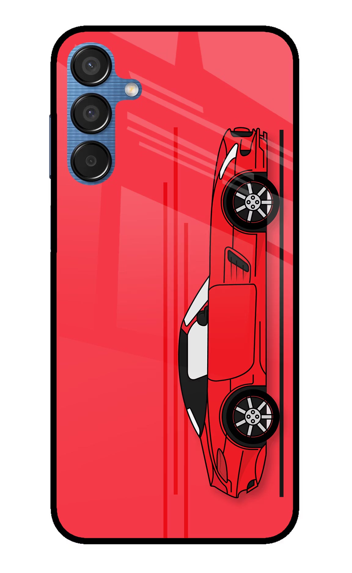 Red Velocity Samsung M15 5G Glass Case