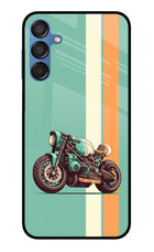 Striped Moto Drift Samsung M15 5G Glass Case